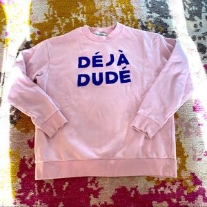 Etre Cecile Deja Dude sweatshirt size L
